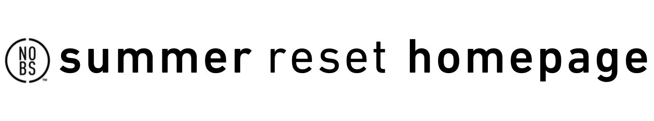 Summer reset homepage logo.